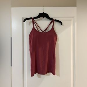 Pink Lululemon tank top